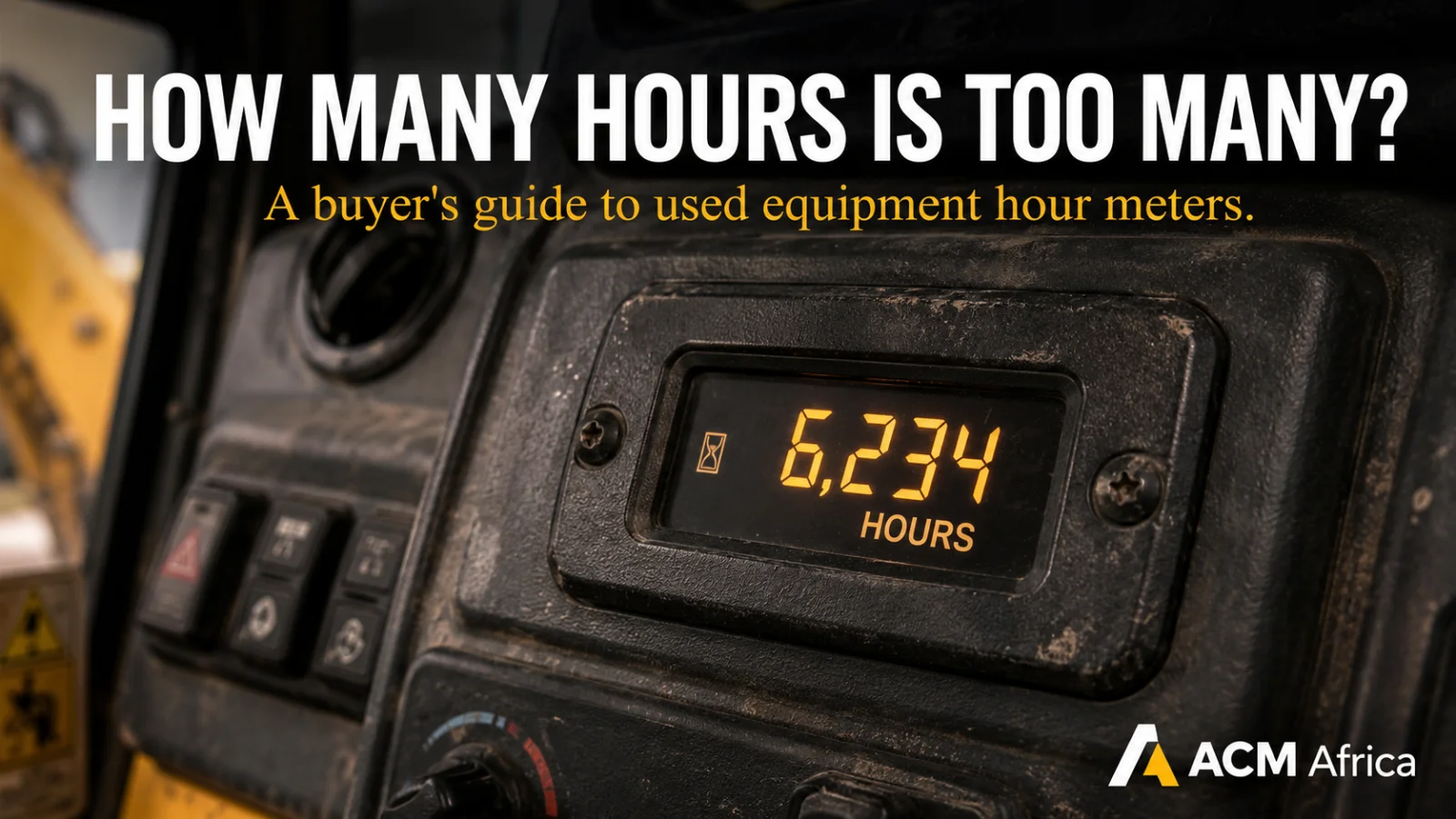 How many hours is too many — close-up of a worn TLB hour meter showing 6,234 hours