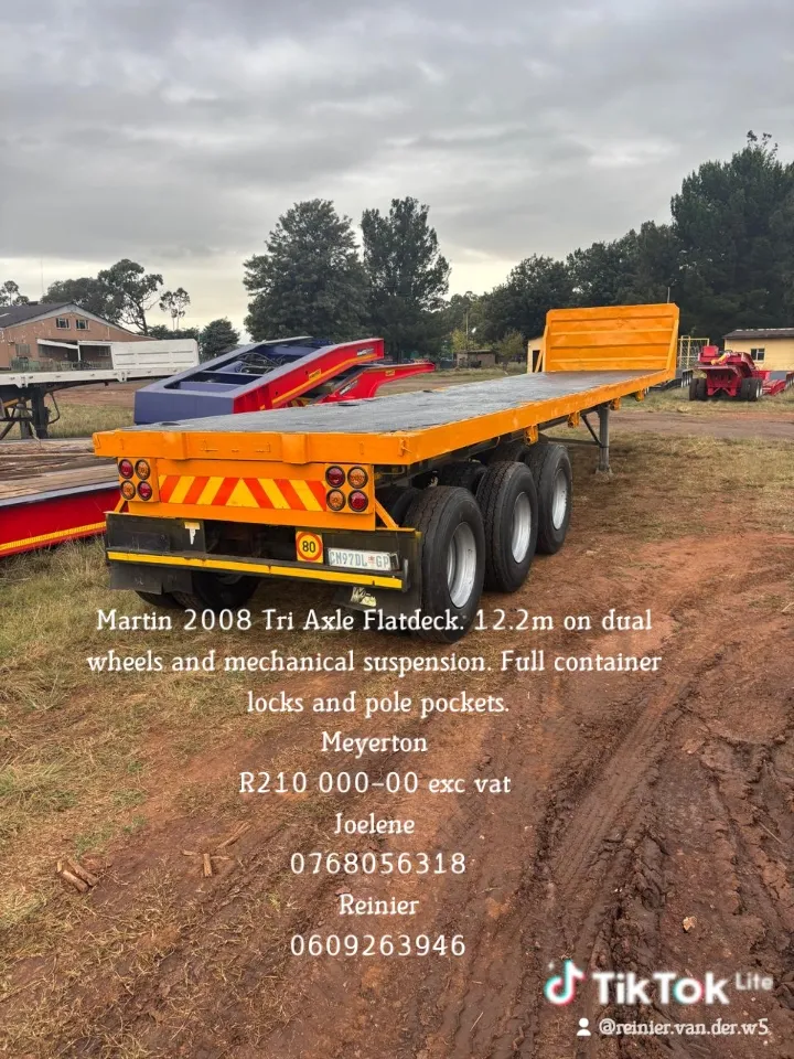 Martin Flat deck Trailer - Martin - 12.2m Flat deck - Used