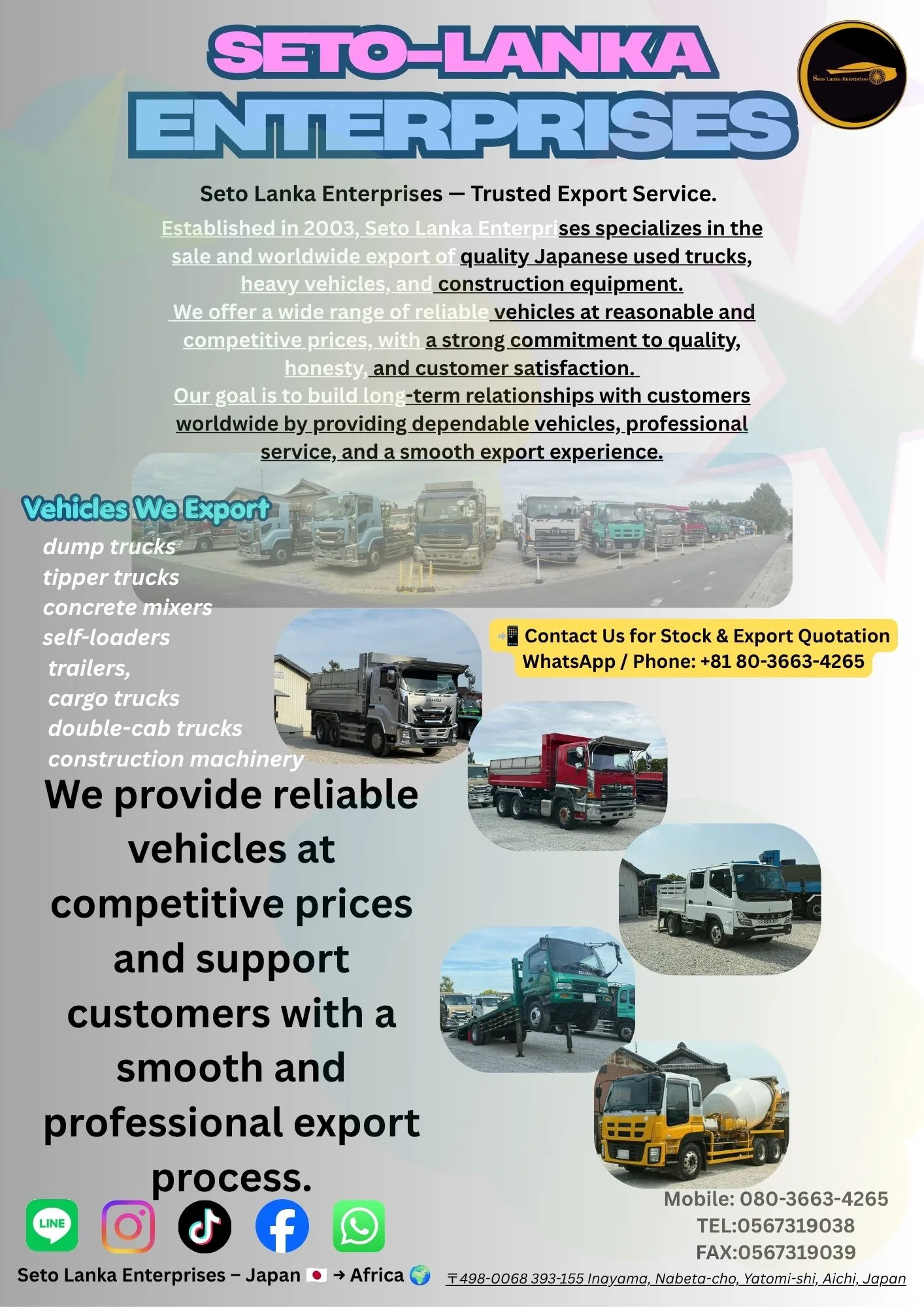 truck supplier from japan - all - all - Used